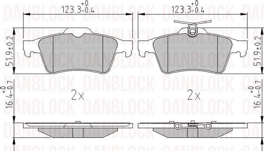 DAN-BLOCK DB 511363 - Jarrupala, levyjarru inparts.fi