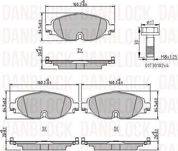 DAN-BLOCK DB 511315 - Jarrupala, levyjarru inparts.fi