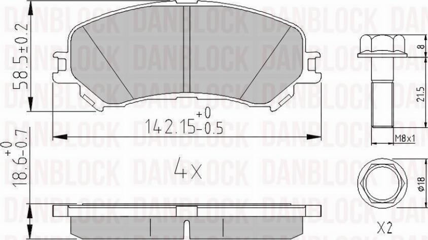 DAN-BLOCK DB 511318 - Jarrupala, levyjarru inparts.fi