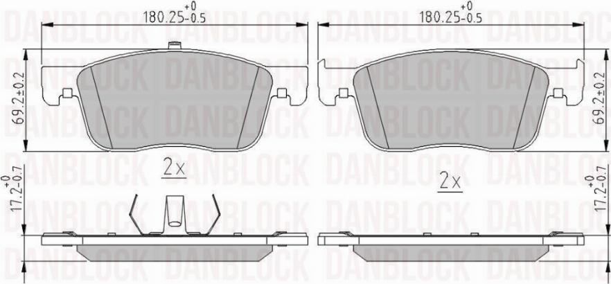 DAN-BLOCK DB 511382 - Jarrupala, levyjarru inparts.fi