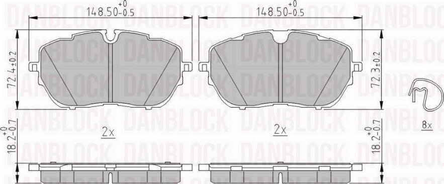 DAN-BLOCK DB 511338 - Jarrupala, levyjarru inparts.fi