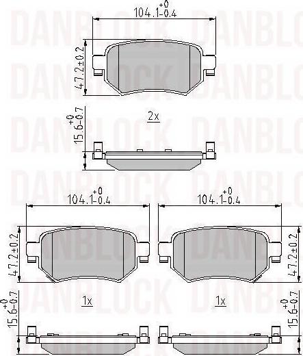 DAN-BLOCK DB 511333 - Jarrupala, levyjarru inparts.fi