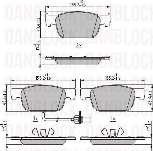 DAN-BLOCK DB 511329 - Jarrupala, levyjarru inparts.fi