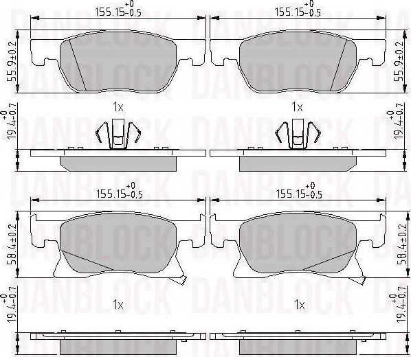 DAN-BLOCK DB 511324 - Jarrupala, levyjarru inparts.fi