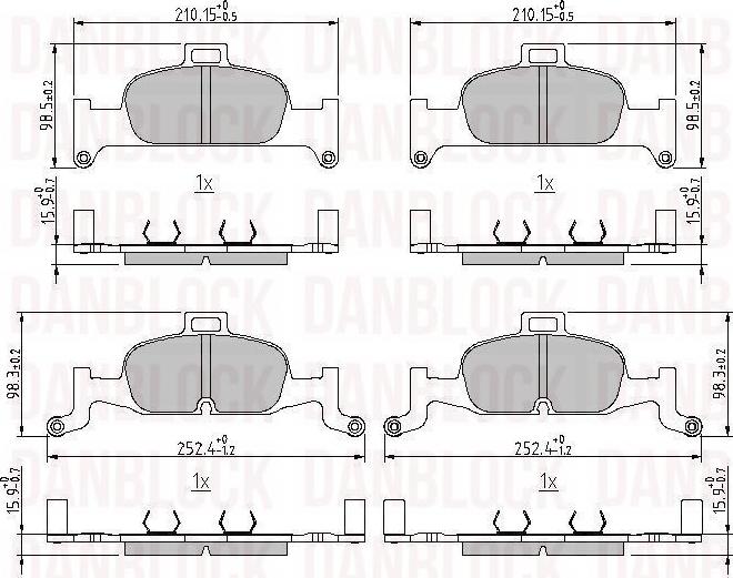 DAN-BLOCK DB 511328 - Jarrupala, levyjarru inparts.fi