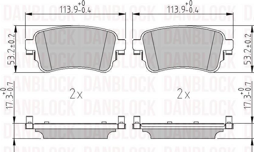 DAN-BLOCK DB 511370 - Jarrupala, levyjarru inparts.fi