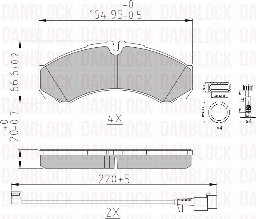 DAN-BLOCK DB 511293 - Jarrupala, levyjarru inparts.fi