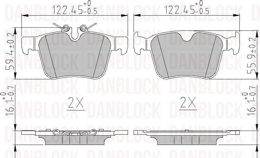 DAN-BLOCK DB 511242 - Jarrupala, levyjarru inparts.fi