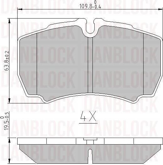 DAN-BLOCK DB 511269 - Jarrupala, levyjarru inparts.fi