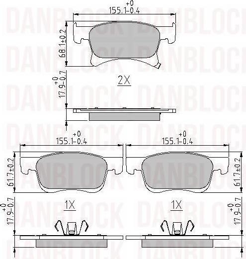 DAN-BLOCK DB 511266 - Jarrupala, levyjarru inparts.fi