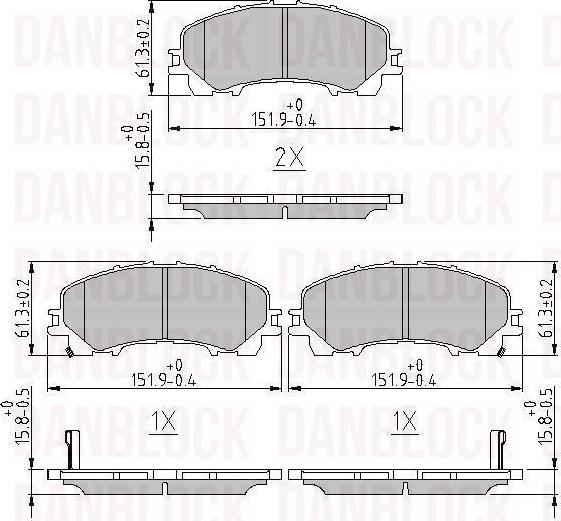 DAN-BLOCK DB 511261 - Jarrupala, levyjarru inparts.fi