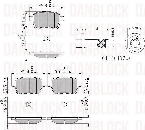 DAN-BLOCK DB 511268 - Jarrupala, levyjarru inparts.fi