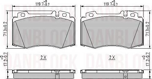 DAN-BLOCK DB 511206 - Jarrupala, levyjarru inparts.fi