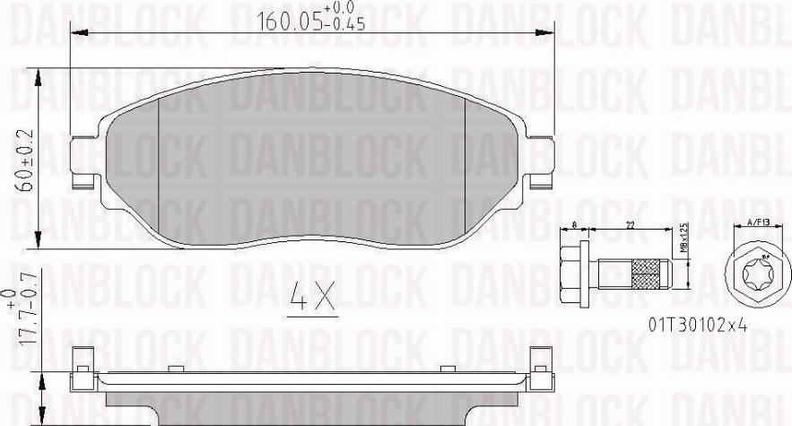 DAN-BLOCK DB 511234 - Jarrupala, levyjarru inparts.fi