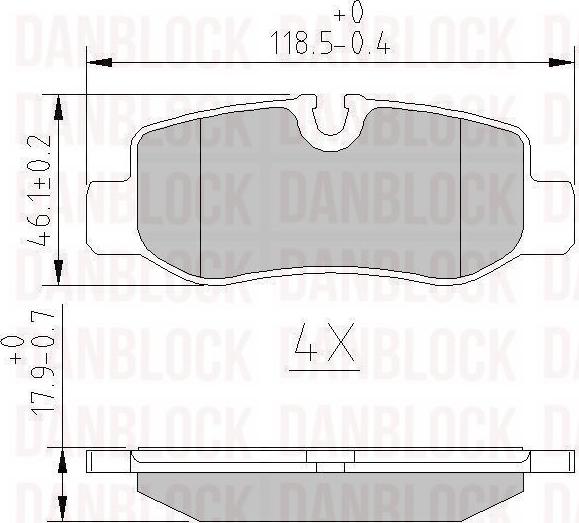 DAN-BLOCK DB 511232 - Jarrupala, levyjarru inparts.fi