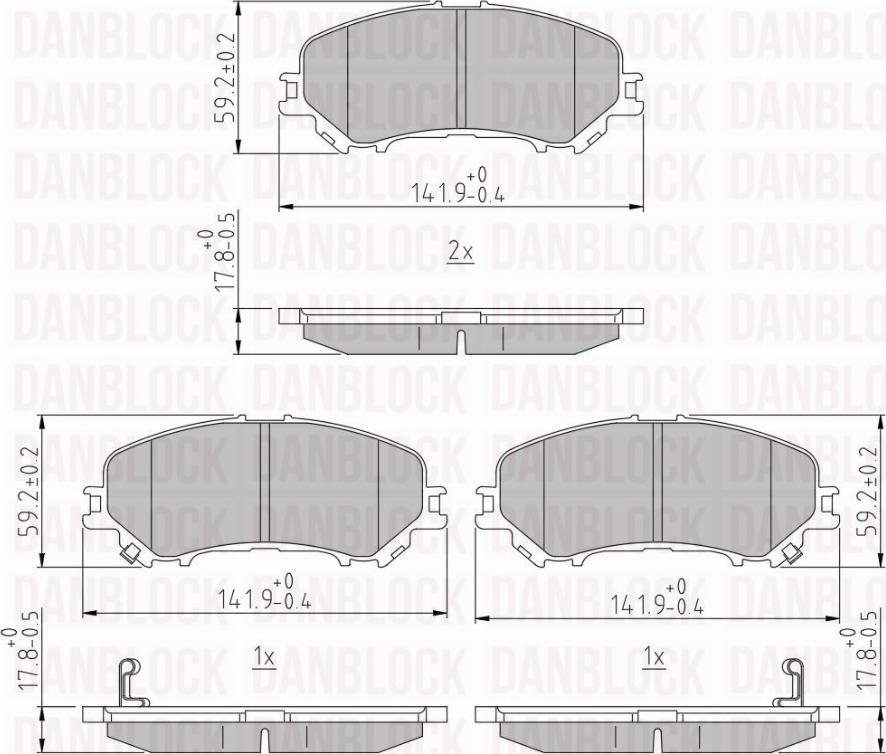 DAN-BLOCK DB 511229 - Jarrupala, levyjarru inparts.fi