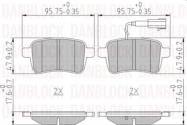 DAN-BLOCK DB 511225 - Jarrupala, levyjarru inparts.fi