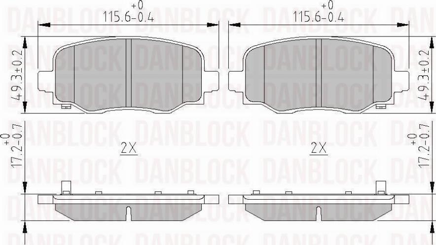 DAN-BLOCK DB 511220 - Jarrupala, levyjarru inparts.fi