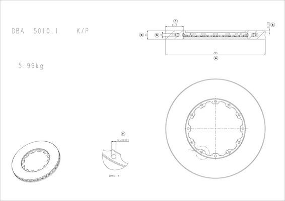 DBA Australia DBA5010.1 - Teho-jarrulevy inparts.fi