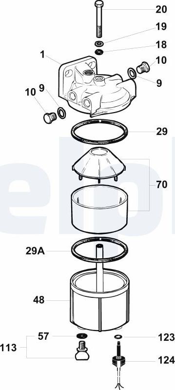 Delphi 5836B250 - Polttoainesuodatin inparts.fi