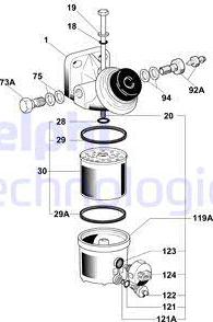 Delphi 6260B690 - Polttoainesuodatin inparts.fi