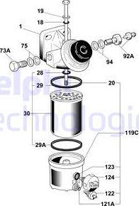 Delphi 6260B646B - Polttoainesuodatin inparts.fi