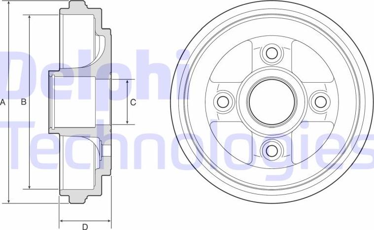 Delphi BF584 - Jarrurumpu inparts.fi