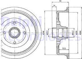 Delphi BF284 - Jarrurumpu inparts.fi