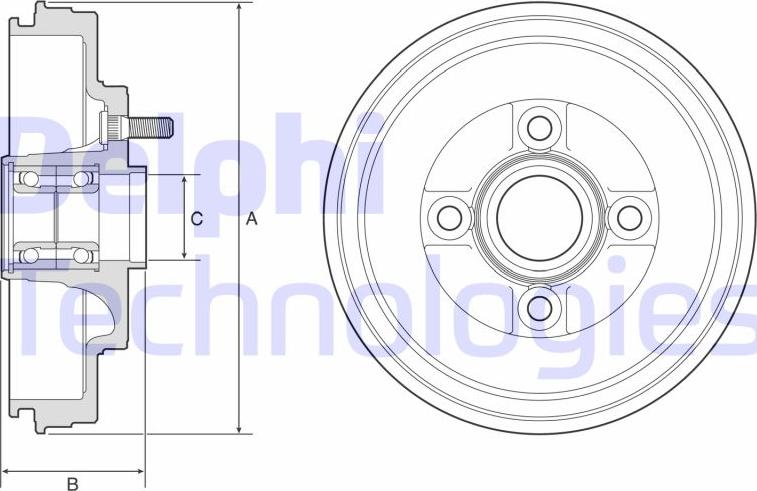 Delphi BFR589 - Jarrurumpu inparts.fi