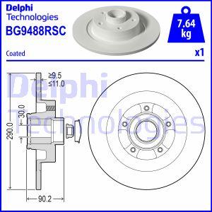 Delphi BG9488RSC - Jarrulevy inparts.fi