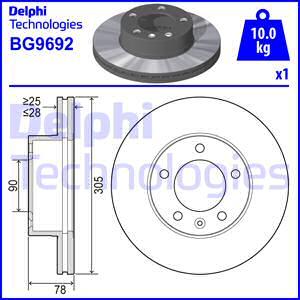 Delphi BG9692 - Jarrulevy inparts.fi