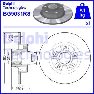 Delphi BG9031RS - Jarrulevy inparts.fi