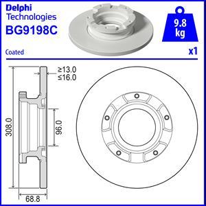 Delphi BG9198C - Jarrulevy inparts.fi