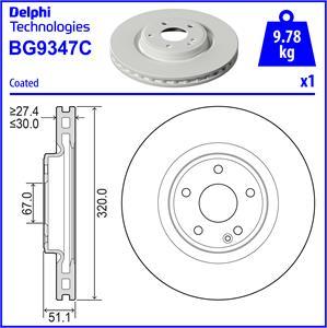 Delphi BG9347C - Jarrulevy inparts.fi