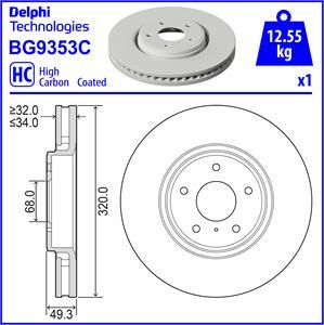 Delphi BG9353C - Jarrulevy inparts.fi