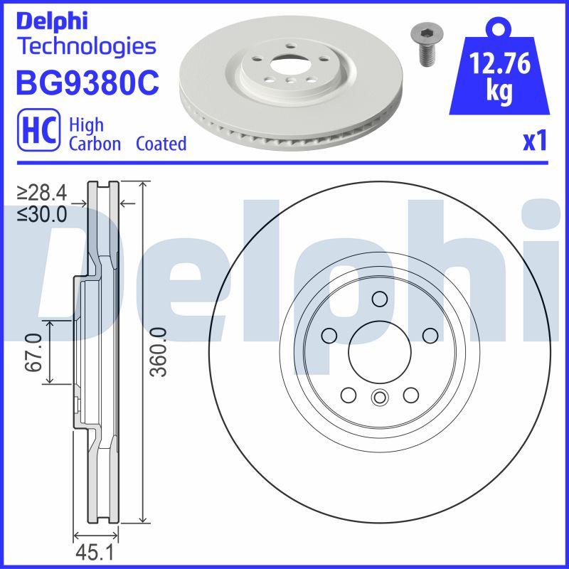 Delphi BG9380C - Jarrulevy inparts.fi