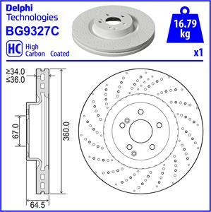 Delphi BG9327C - Jarrulevy inparts.fi