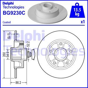 Delphi BG9230RSC - Jarrulevy inparts.fi