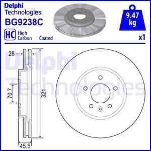 Delphi BG9238C - Jarrulevy inparts.fi