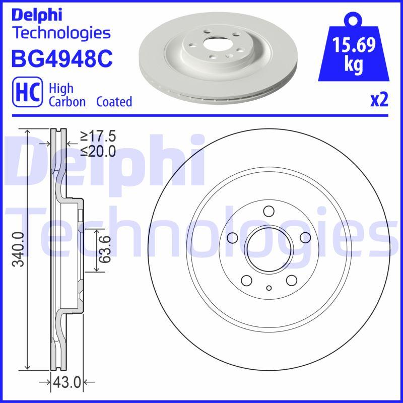 Delphi BG4948C - Jarrulevy inparts.fi