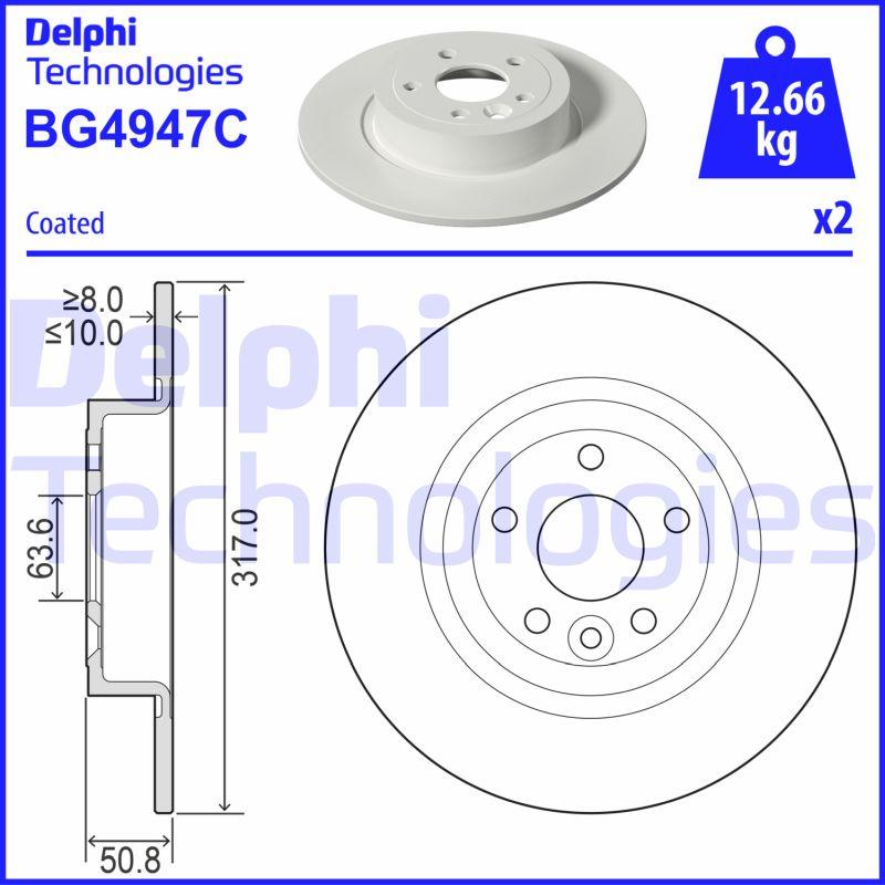 Delphi BG4947C - Jarrulevy inparts.fi