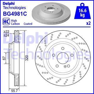 Delphi BG4981C - Jarrulevy inparts.fi