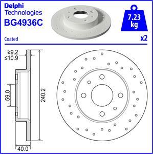 Delphi BG4936C - Jarrulevy inparts.fi