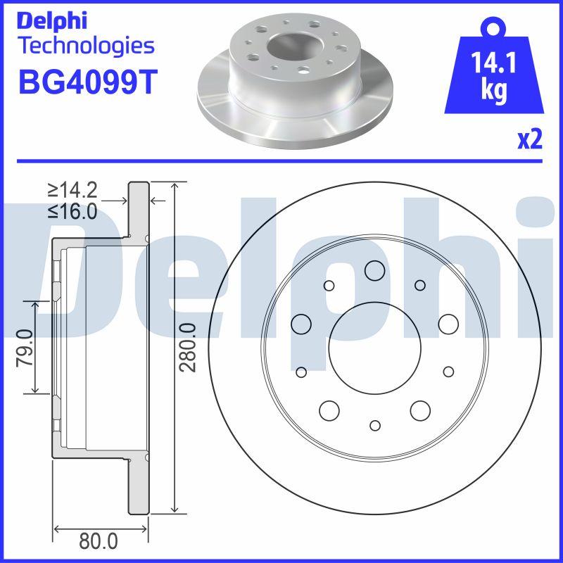 Delphi BG4099T - Jarrulevy inparts.fi