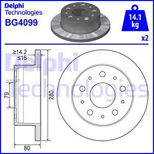 Delphi BG4099 - Jarrulevy inparts.fi