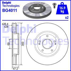 Delphi BG4011 - Jarrulevy inparts.fi