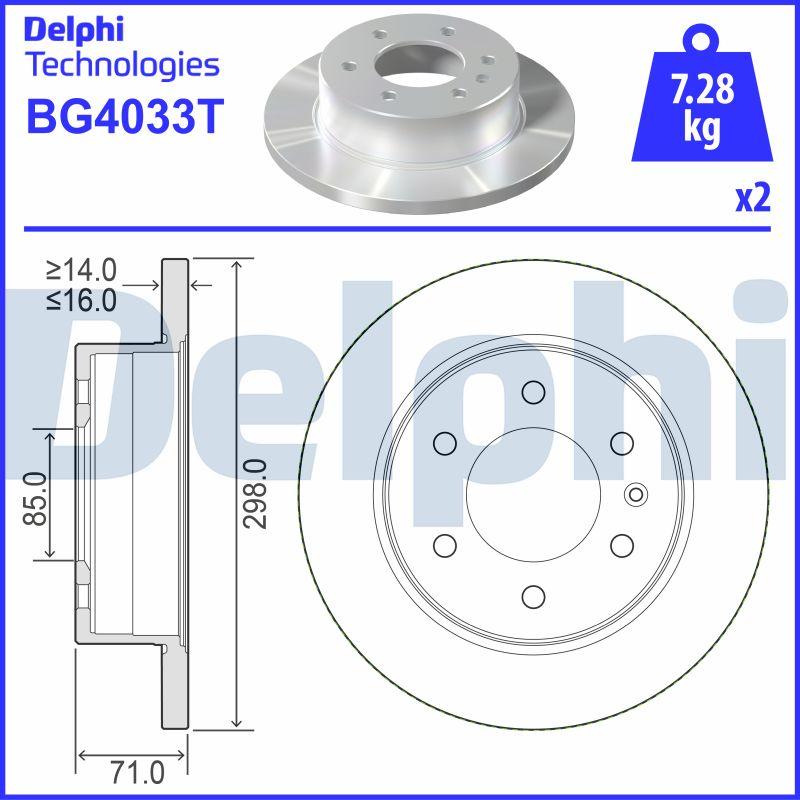 Delphi BG4033T - Jarrulevy inparts.fi