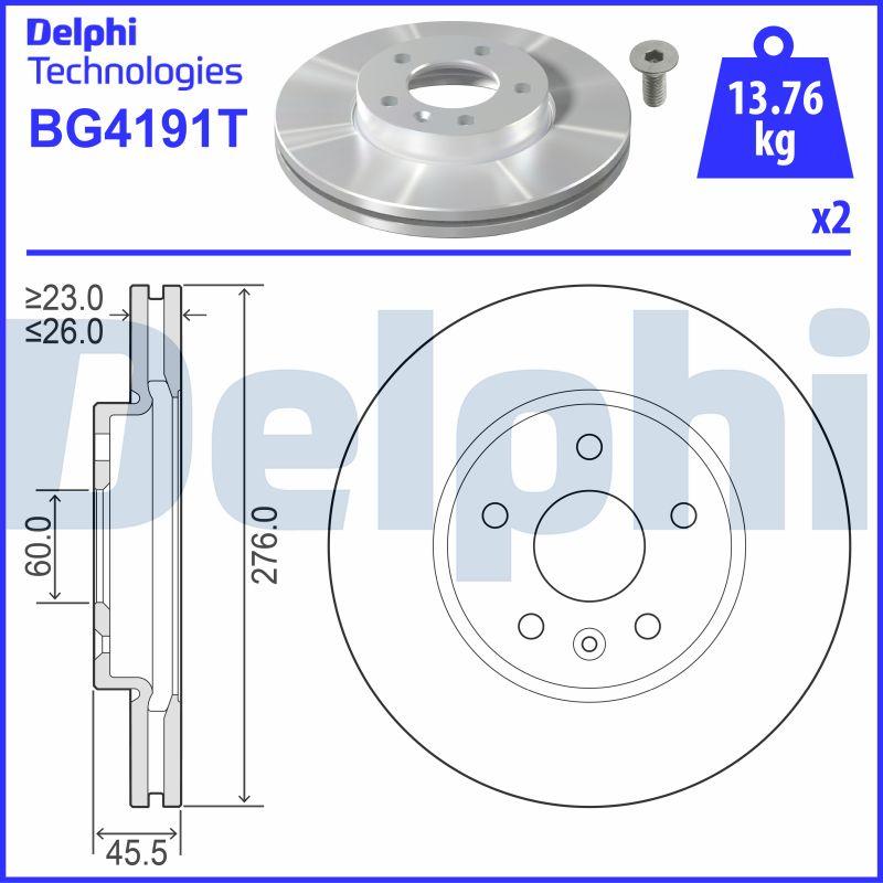 Delphi BG4191T - Jarrulevy inparts.fi