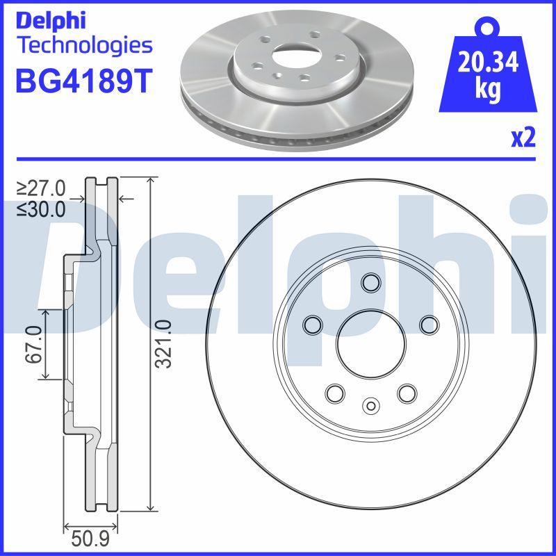 Delphi BG4189T - Jarrulevy inparts.fi