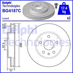 Delphi BG4187C-18B1 - Jarrulevy inparts.fi